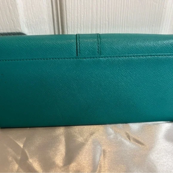 FURLA AUTHENTIC LONG BLUE ZIP AROUND WALLET - Picture 2 of 14